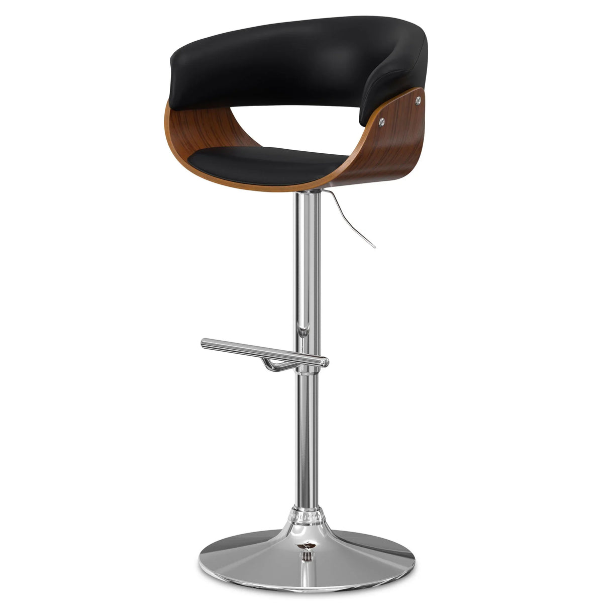 Sheldon - Upholstered Adjustable Swivel Bar Stool - Furniture Home Direct
