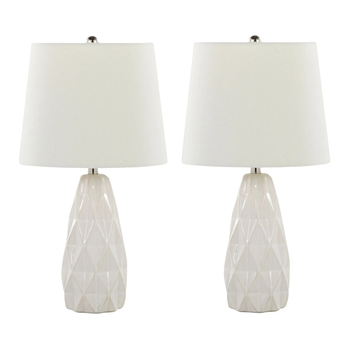 Hex - Contemporary Lamp (Set of 2) - Furniture Home Direct