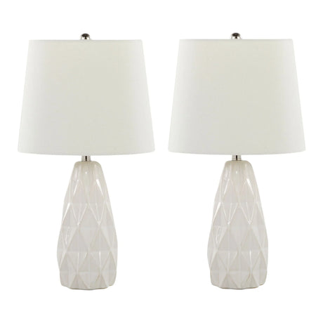 Hex - Contemporary Lamp (Set of 2) - Furniture Home Direct