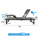 Adjustable Bed Base Frame With Head And Foot Incline And Wireless Remote - Furniture Home Direct