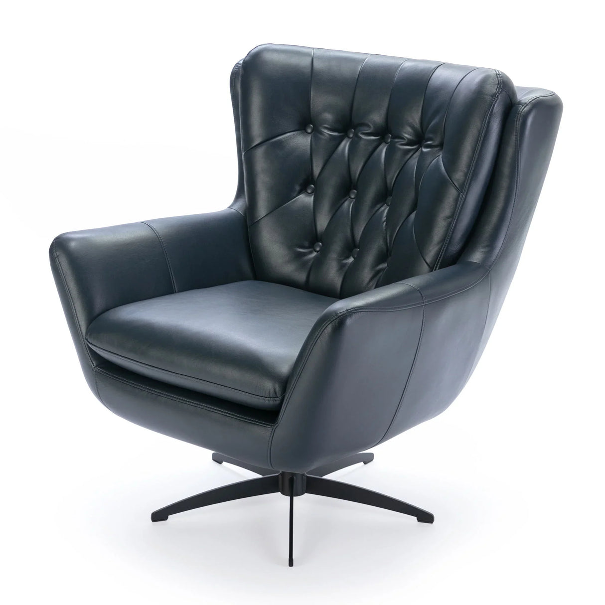 Calvin - Tufted Swivel Chair - Furniture Home Direct