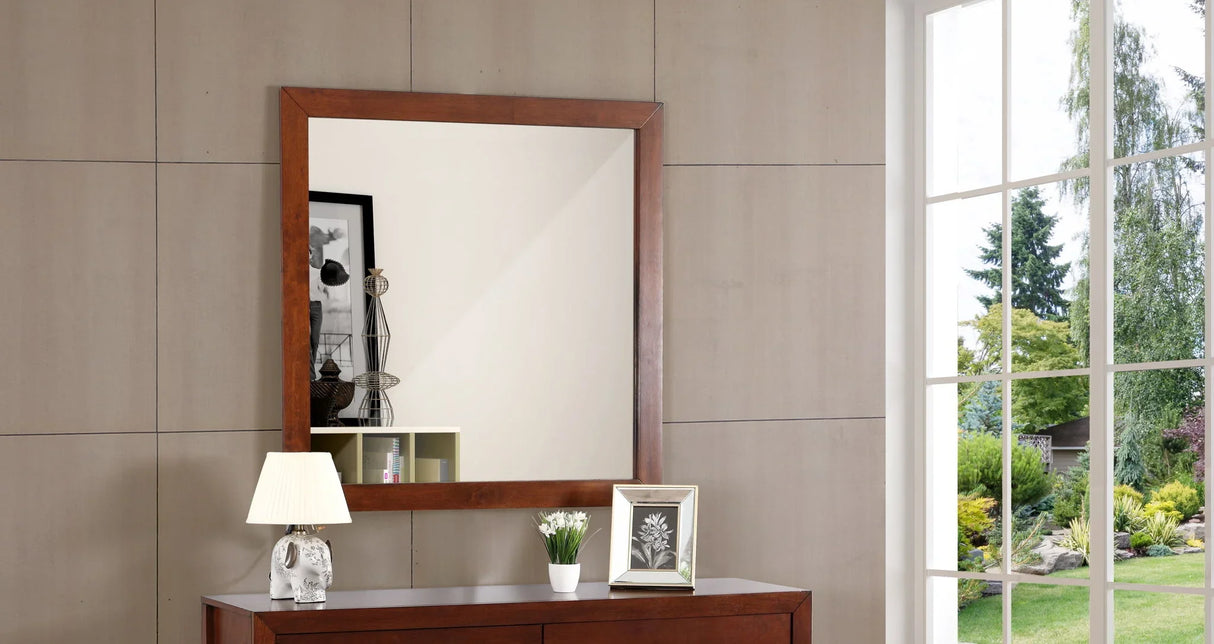 Modern Design Transitional Wall Mirror - Furniture Home Direct