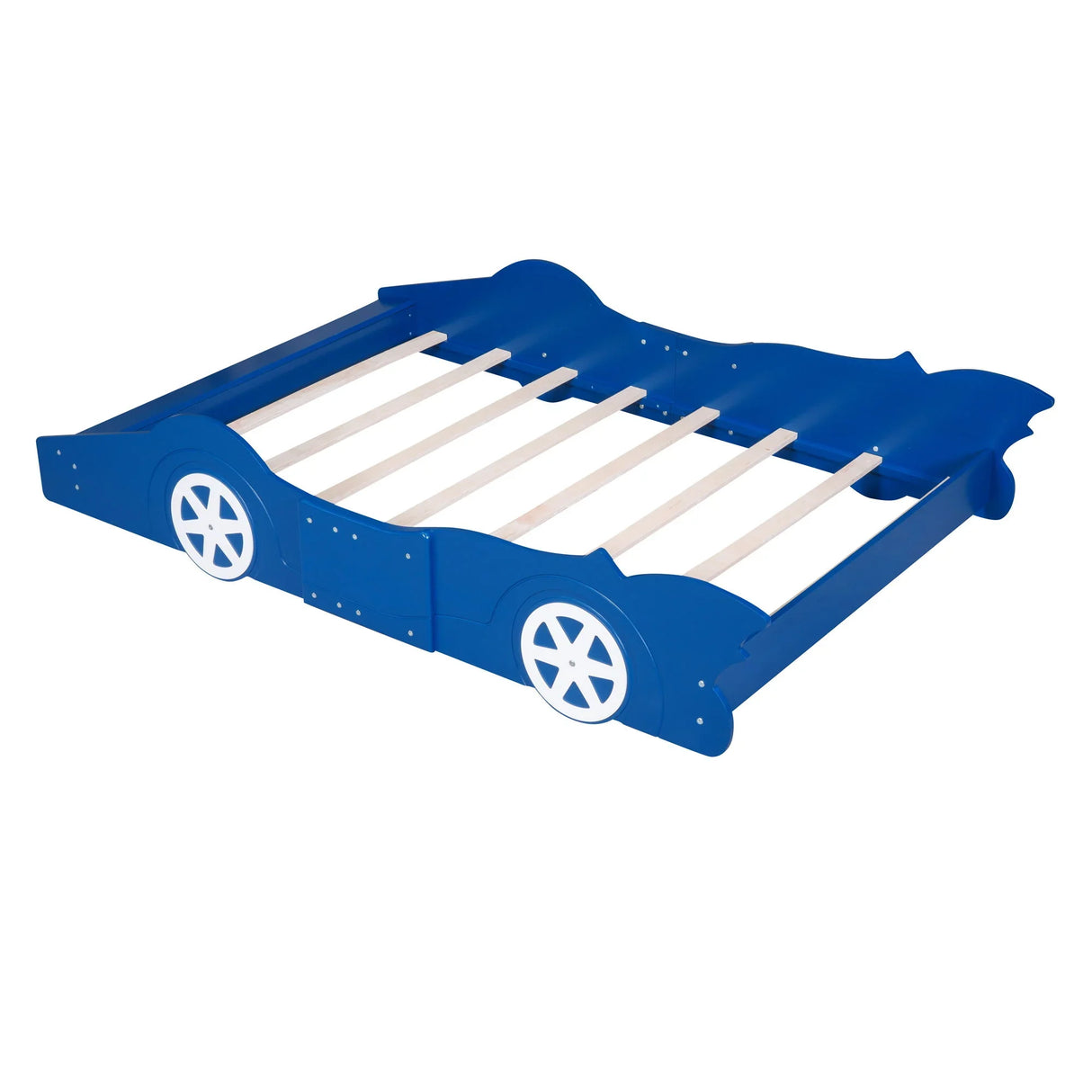 Race Car Shaped Platform Bed & Wheels - Furniture Home Direct