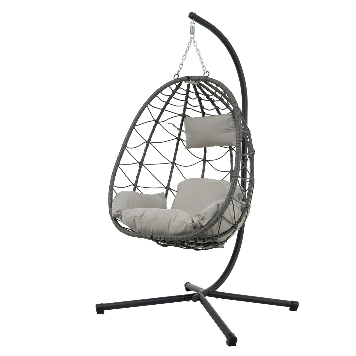 Egg Chair with Stand -Light Gray - Furniture Home Direct