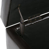 Hamilton - Storage Ottoman - Coffee Brown - Furniture Home Direct