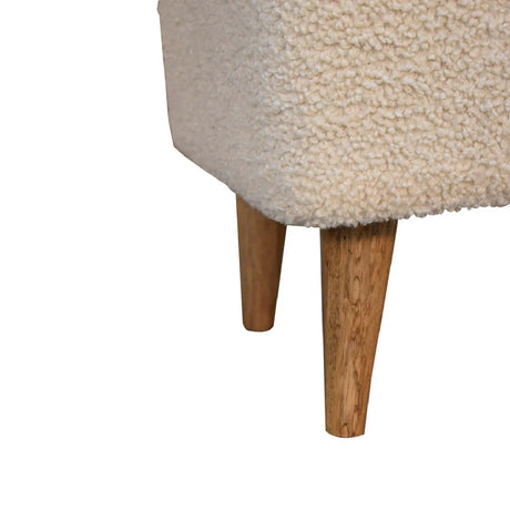 Squoval - Bench - Cream / Brown - Furniture Home Direct