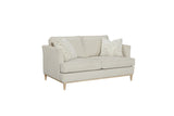 Loveseat With 2 Reversable Cushions And 2 Pillows - Off White - Furniture Home Direct