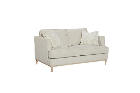 Loveseat With 2 Reversable Cushions And 2 Pillows - Off White - Furniture Home Direct