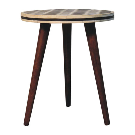 Inlay - Bone Tripod Side - Honey Caramel - Furniture Home Direct