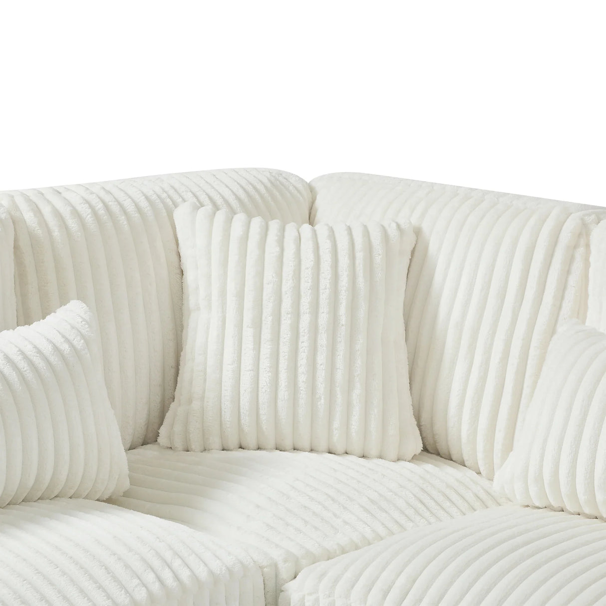 Sectional Sofa U Shaped Oversized With Chaise Beige - Furniture Home Direct
