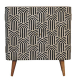 Edessa Bone Inlay Cabinet - Furniture Home Direct