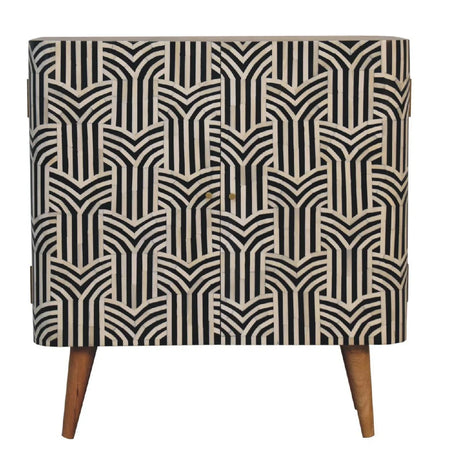 Edessa Bone Inlay Cabinet - Furniture Home Direct