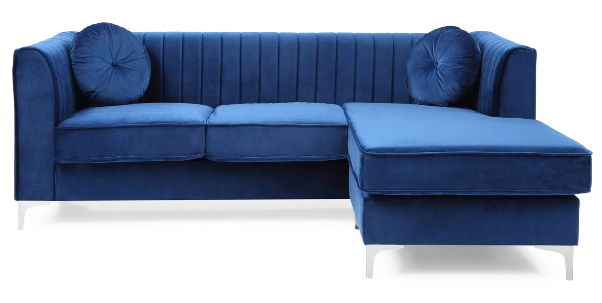 Delray - Micro Suede Sofa Chaise - Furniture Home Direct