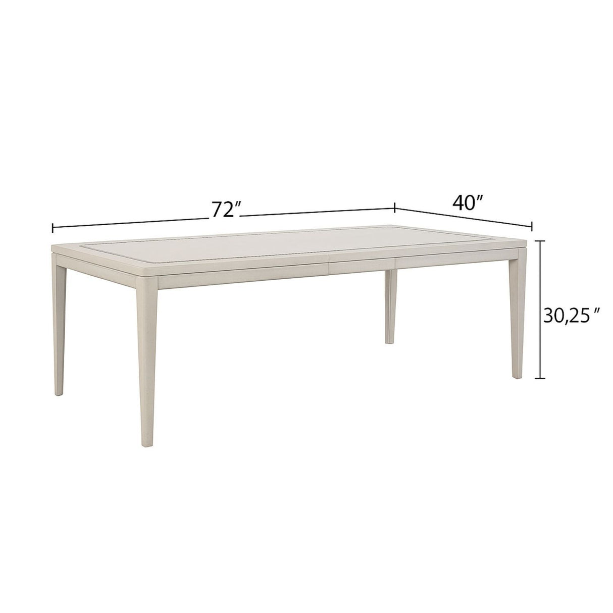 Expandable Dining Table - Vanilla White - Furniture Home Direct