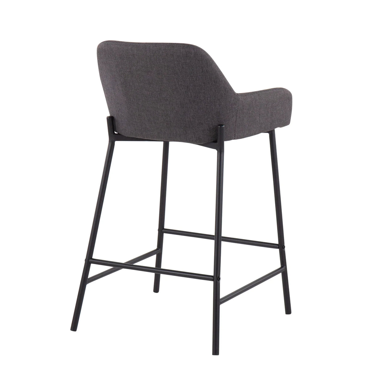 Daniella - Industrial Fixed Height Counter Stool (Set of 2) - Furniture Home Direct