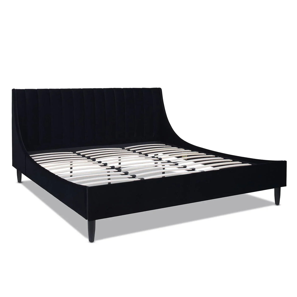 Aspen - Vertical Tufted Modern Headboard Platform Bed Set - Furniture Home Direct