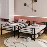Metal Bunk Bed & Shelf And Guardrails - Furniture Home Direct