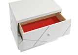 Bedroom Set Queen Bed Dresser Mirror Nightstand White - Furniture Home Direct