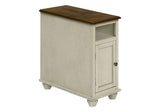 Accent End Table, Storage, Traditional - White - Furniture Home Direct