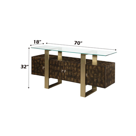 Mabyn - Console Cabinet - Brown - Furniture Home Direct