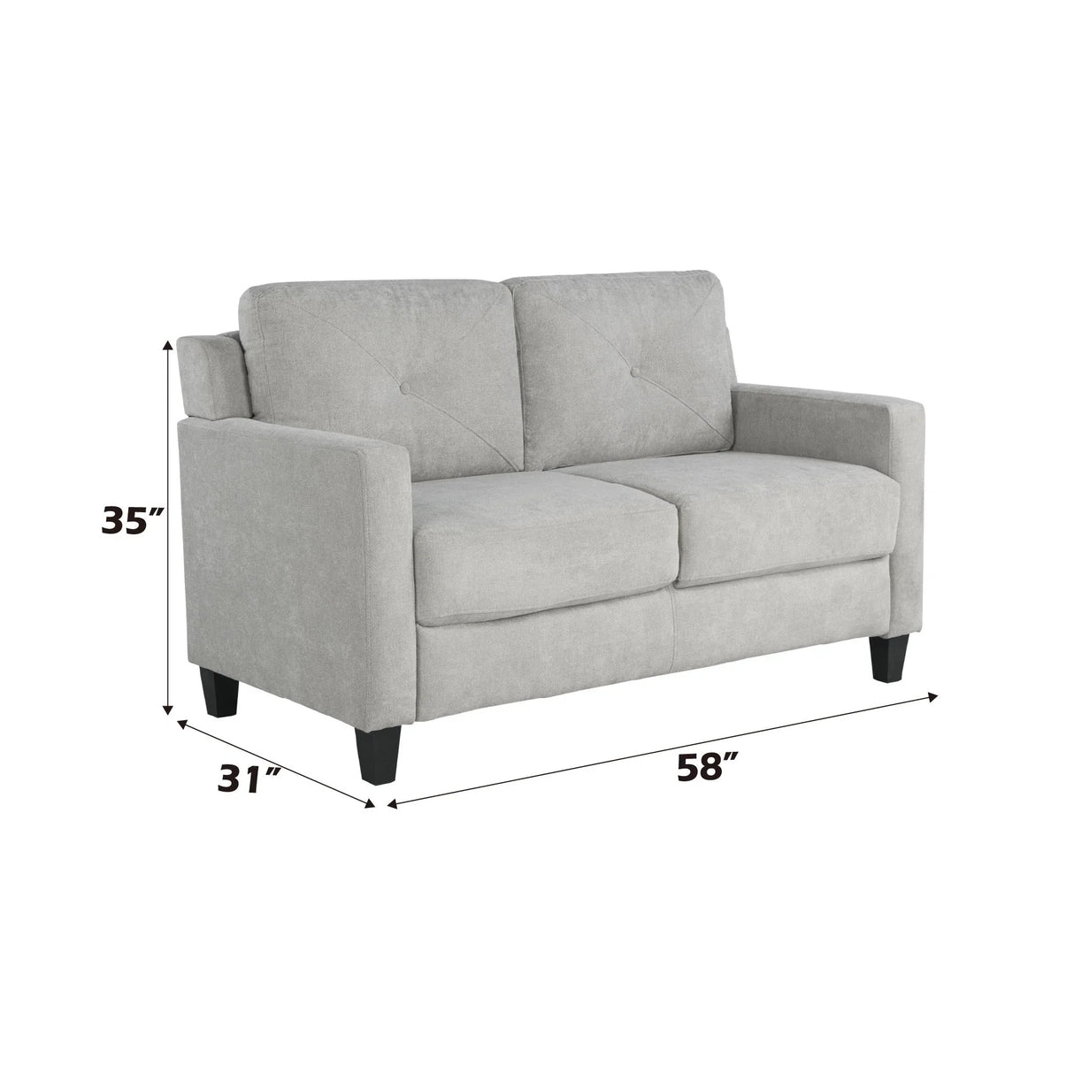 Horatio - Chenille 3 Piece Living Room Set - Furniture Home Direct