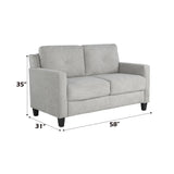Horatio - Chenille 3 Piece Living Room Set - Furniture Home Direct