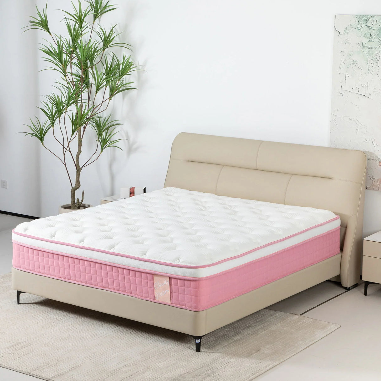 12" Hybrid Mattress With Individual Pocket Spring, Comortable Memory Foam - Furniture Home Direct