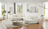 Sectional Sofa U Shaped Oversized With Chaise Beige - Furniture Home Direct