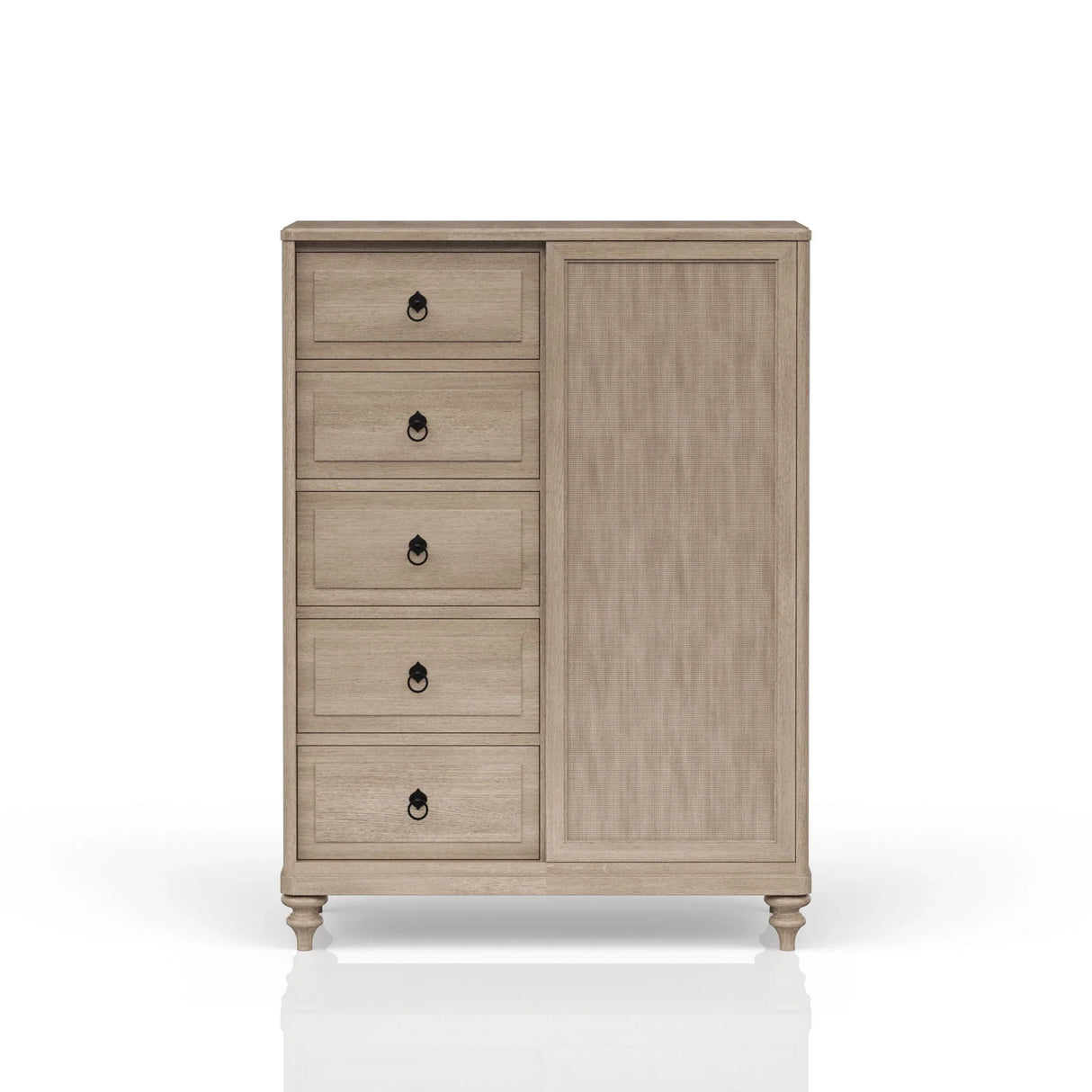 5 Drawer Door Chest - Sand - Furniture Home Direct