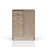 5 Drawer Door Chest - Sand - Furniture Home Direct