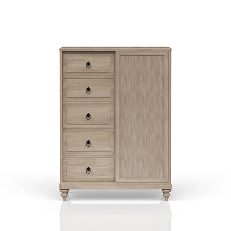 5 Drawer Door Chest - Sand - Furniture Home Direct