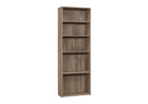 Bookshelf, Bookcase, 6 Tier, For Office, Transitional - Furniture Home Direct