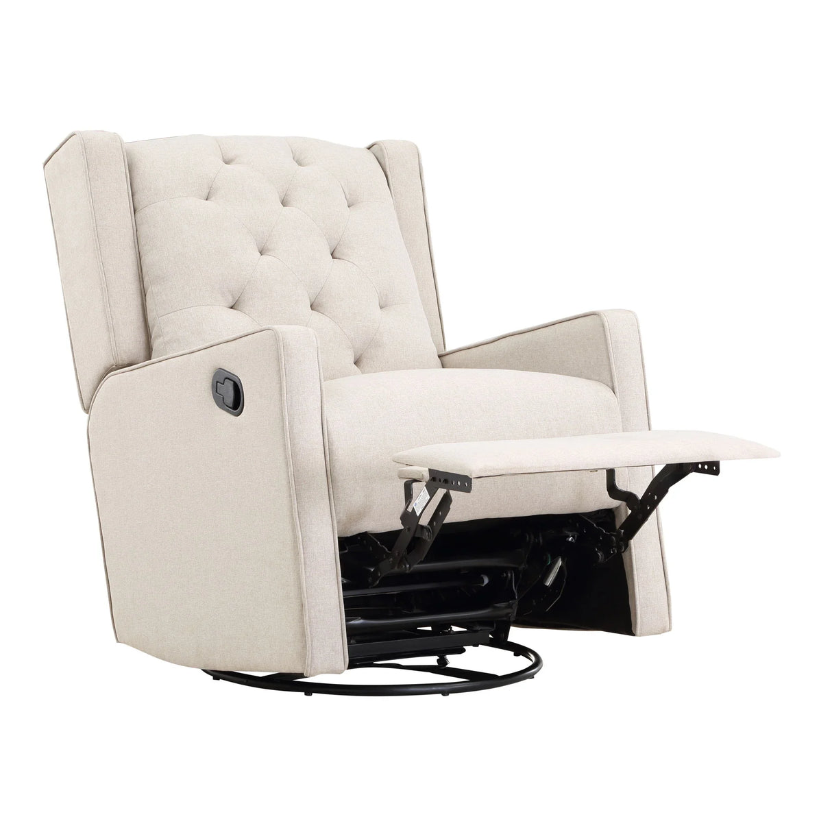 Milah - Gliding Swivel Recliner Tufted - Furniture Home Direct