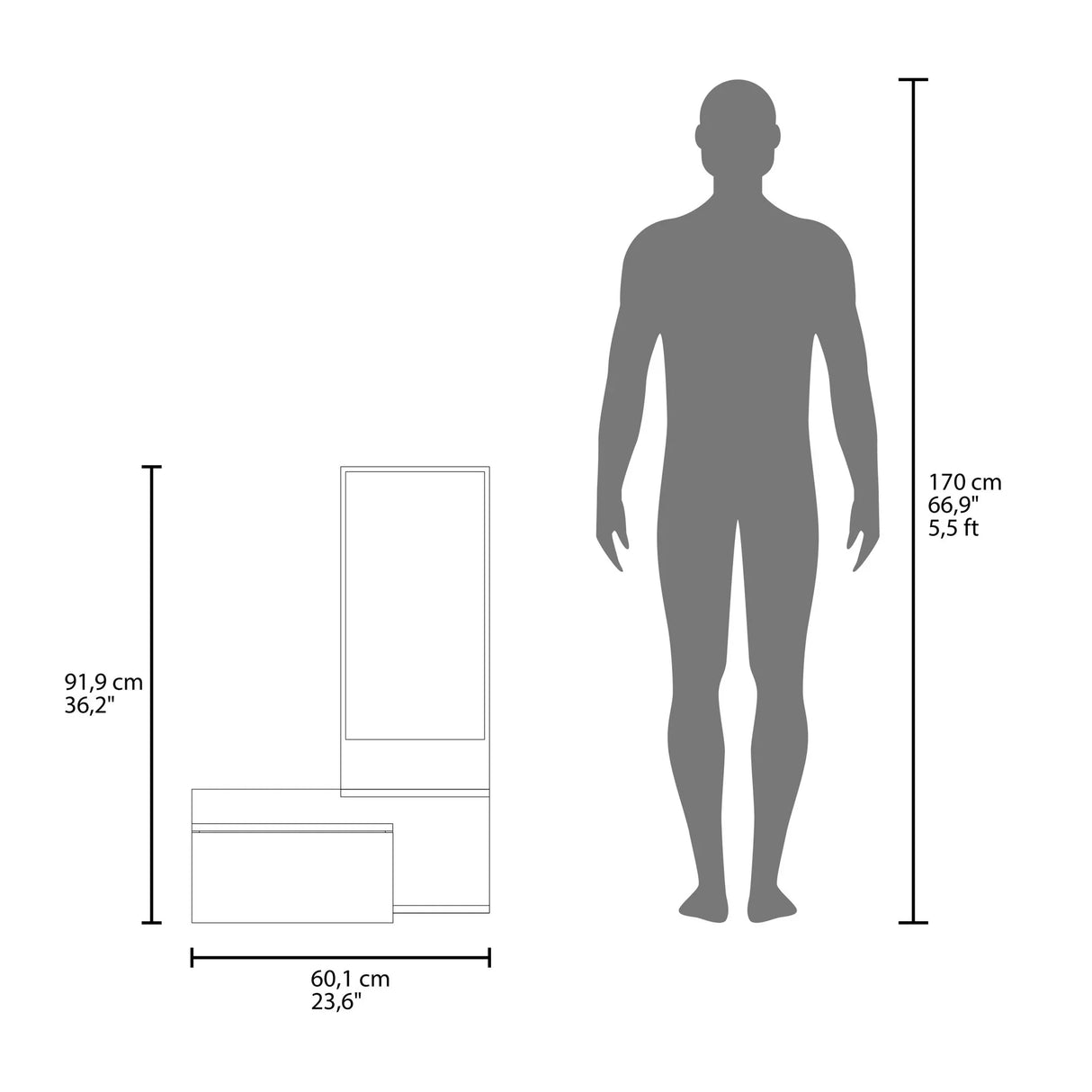 Lowell - Floating Hallway Cabinet - Furniture Home Direct