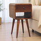 Mini Chestnut Curve Lower Bedside Nifhtstand - Furniture Home Direct