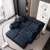 Modern Oversized Diy Combination Modular Sectional Sofa With Pillows - Furniture Home Direct