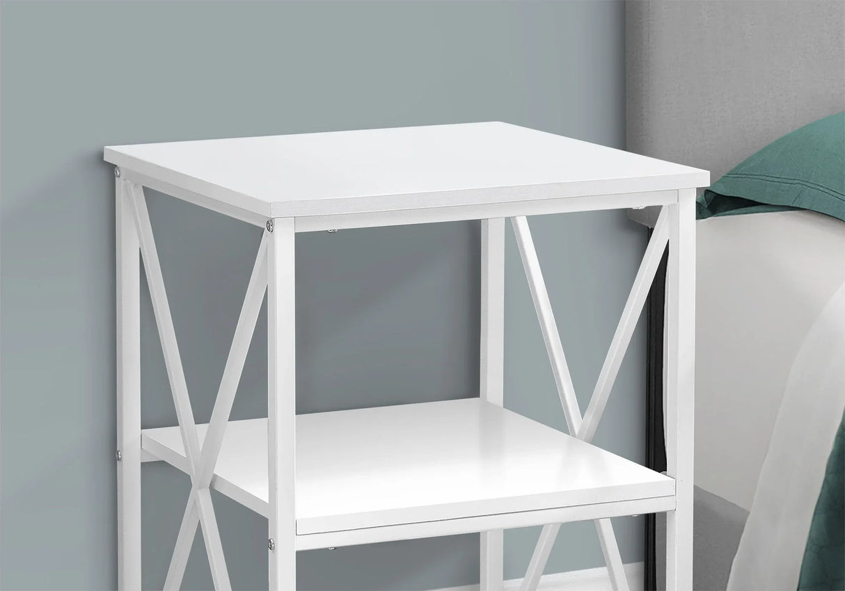 3 Tier Accent Table, Side Marble Look Contemporary & Modern - Furniture Home Direct