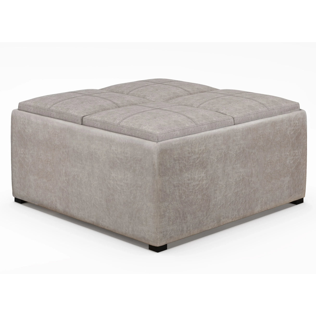 Avalon - Square Coffee Table, Storage Ottoman - Furniture Home Direct