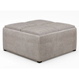 Avalon - Square Coffee Table, Storage Ottoman - Furniture Home Direct