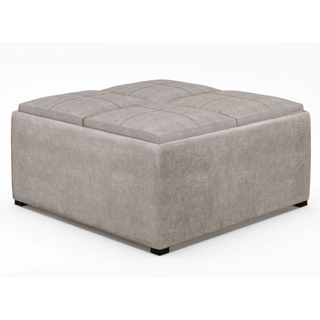 Avalon - Square Coffee Table, Storage Ottoman - Furniture Home Direct