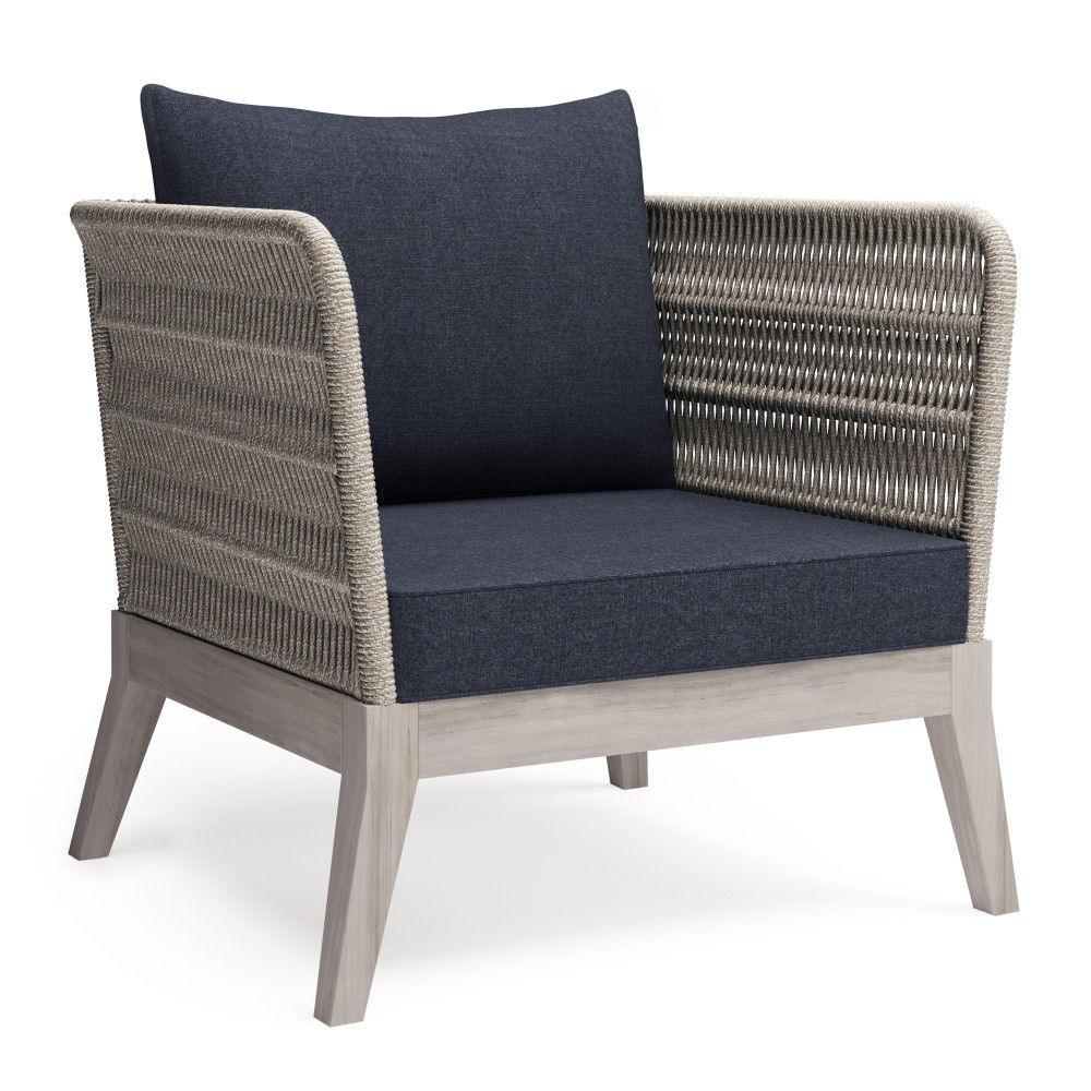 Santiago - Outdoor Conversation Chair - Slate Gray - Furniture Home Direct