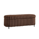 Flip Top Storage Bench With Metal Legs - Furniture Home Direct