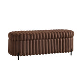 Flip Top Storage Bench With Metal Legs - Furniture Home Direct