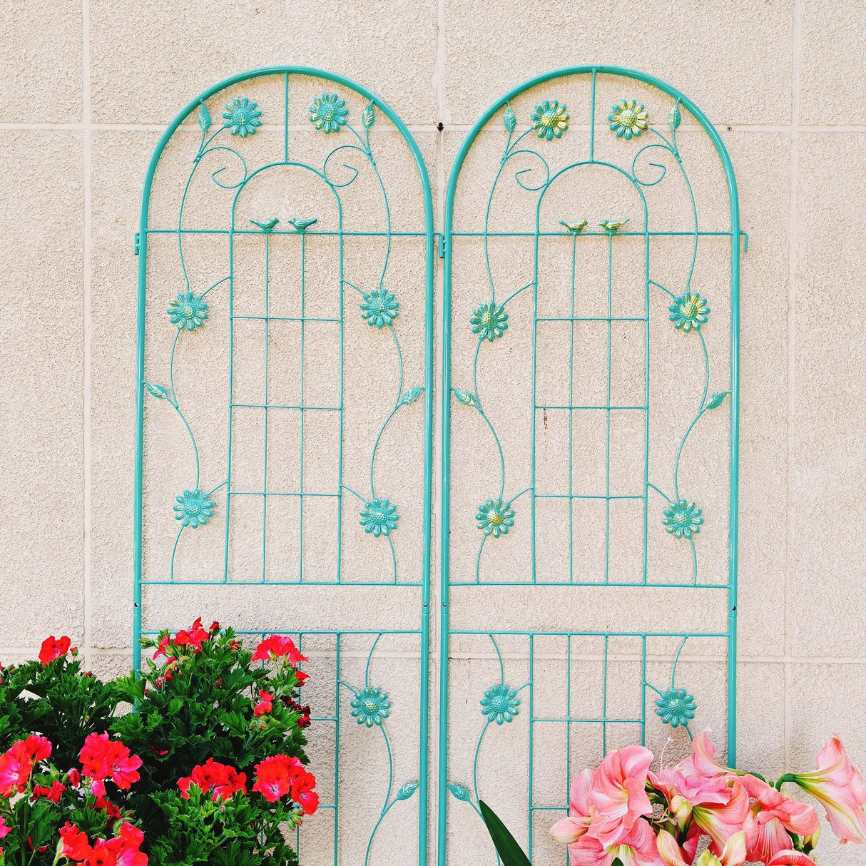 Metal Garden Trellis Rustproof Trellis For Climbing Plant Outdoor Flower Support - Furniture Home Direct