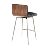Mason - Contemporary Swivel Counter Stool (Set of 2) - Furniture Home Direct