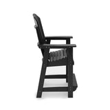 Adirondack Style Counter Chair Stylish HDPE Poly Lumber For Dining, Patio, And Garden Comfort - Furniture Home Direct
