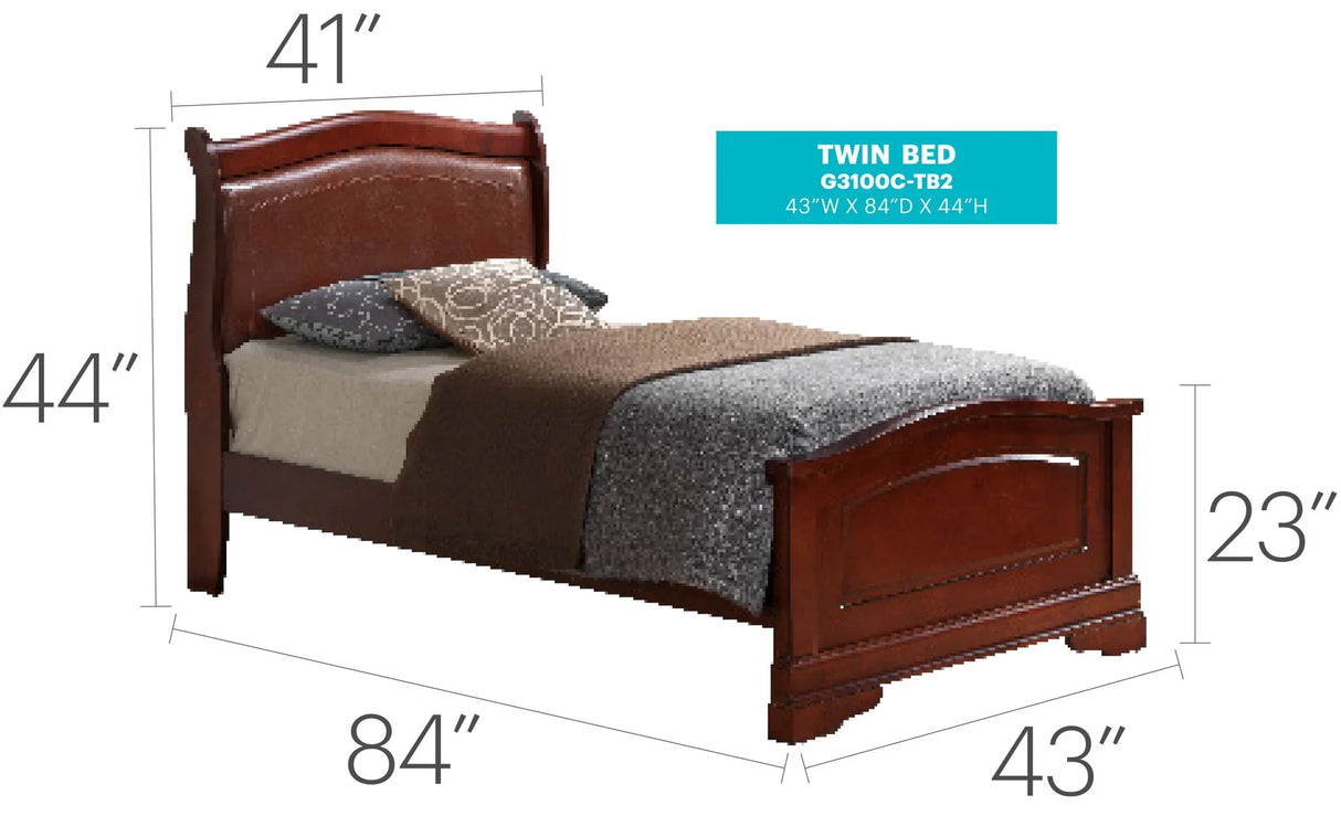 Panel Sleigh Bed Elegantly Crafted - Furniture Home Direct