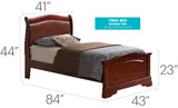 Panel Sleigh Bed Elegantly Crafted - Furniture Home Direct