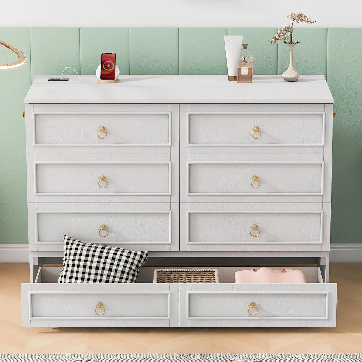 Murphy Bed With Large Drawers And Stylish Design - Furniture Home Direct