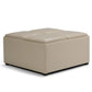 Avalon - Square Coffee Table, Storage Ottoman - Furniture Home Direct